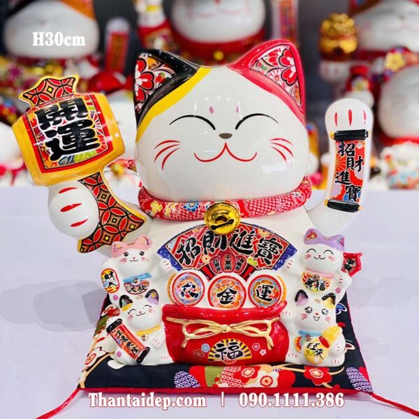 Mèo thần tài vẫy tay - Làm Ăn Phát Đạt 30cm